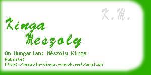 kinga meszoly business card